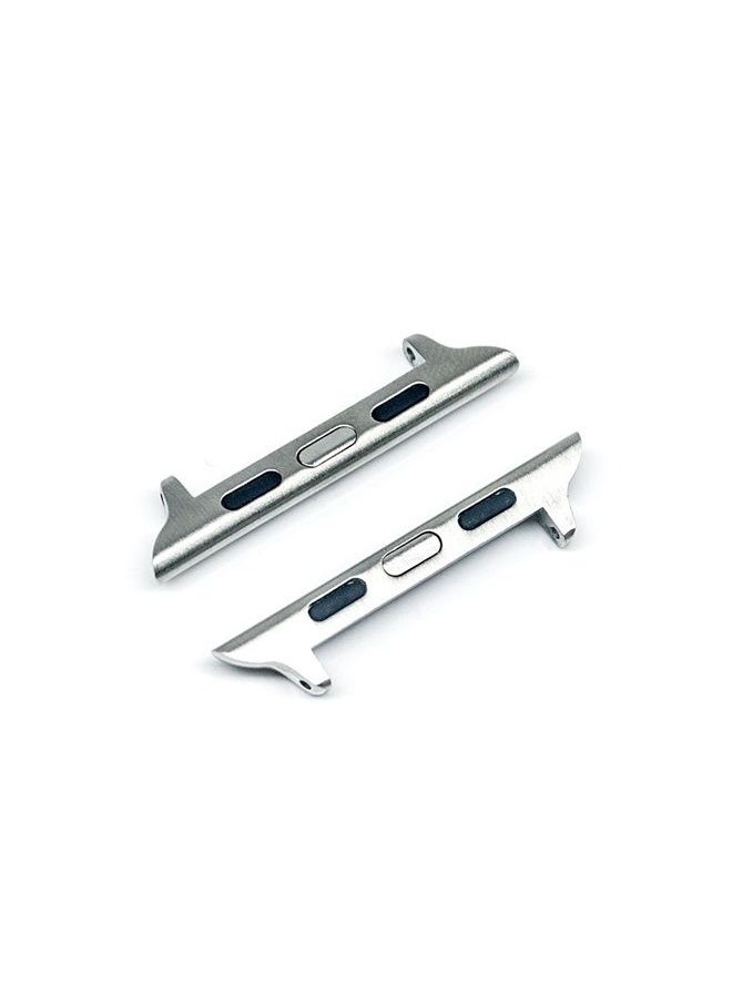 Newon - 3 PACK [Spring Bar] Watch Strap Connector Adapter Compatible with Apple Watch Band - 38/40/41 20mm Black - Image 1
