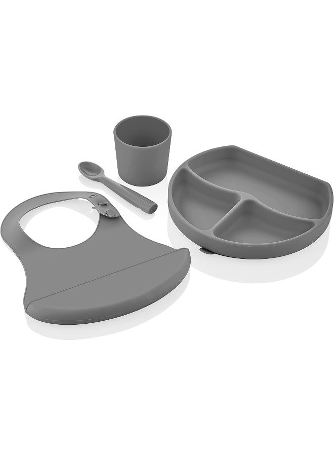 BabyJem Silicone Diet Set Grey  - Image 1