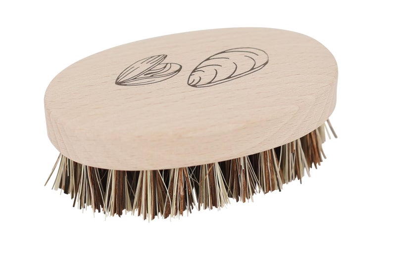 REDECKER Mussel Brush with Beechwood Handle, 3-3/4-Inches, Set of 2 - Brush for Scrubbing Mussels - Image 5