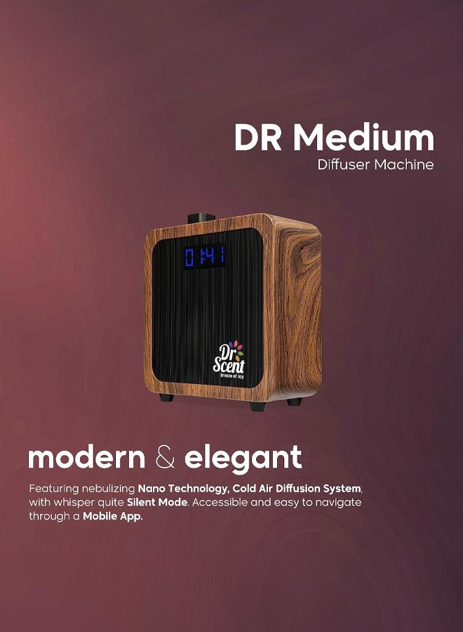 دكتور سينت دكتور ميديام جهاز تعطير -خشبي+عبوة زيت عطري170مل - Image 2