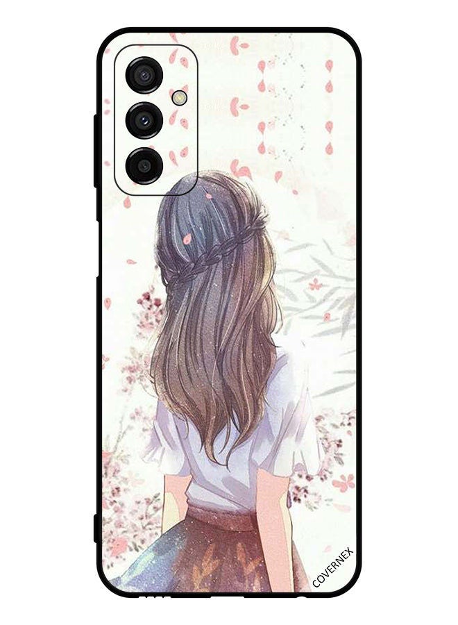 Covernex Protective Case Cover For Samsung Galaxy M23 Cute Girl In Deep Thinking - Image 1