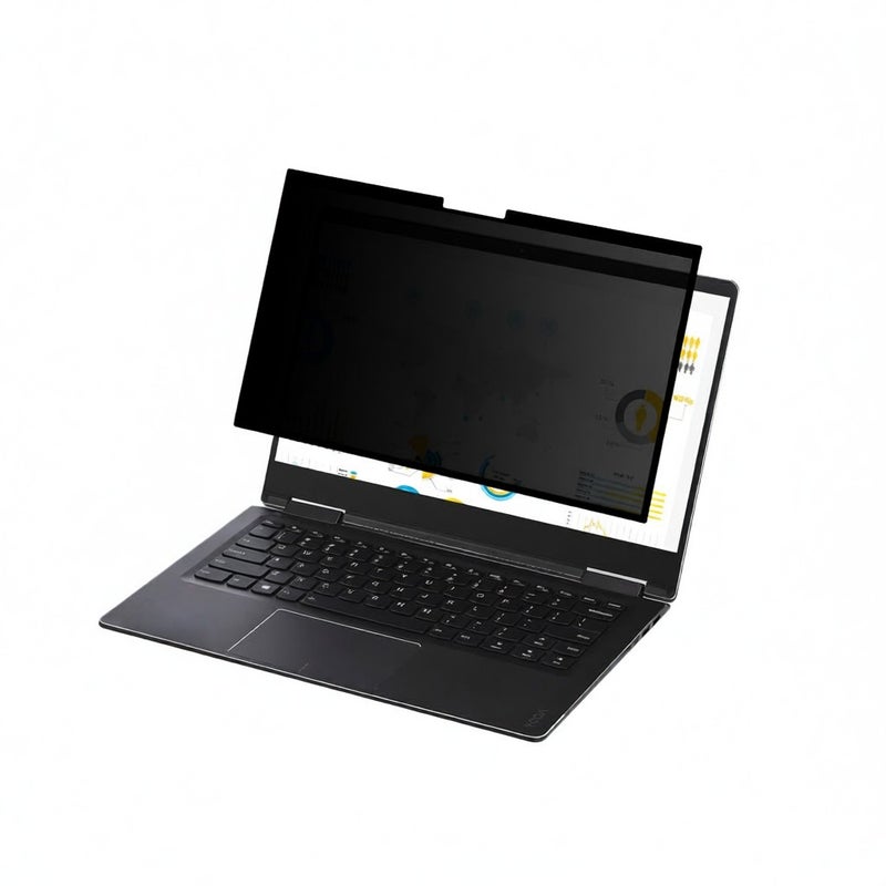 Removable Privacy Screen Filter Washable Reusable Anti-glare High-transmittance Screen Protector with PVC Panel for 15.6'' Laptop - Image 1