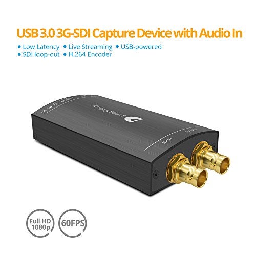 gofanco Prophecy SDI Video Capture Card Device Over USB 3.0 – 3G/HD/SD-SDI Signals, Capture and Stream to 1080p @60Hz with Loopout, Broadcast Live Stream from Camera, TAA Compliant (PRO-CaptureSDI) - Image 2