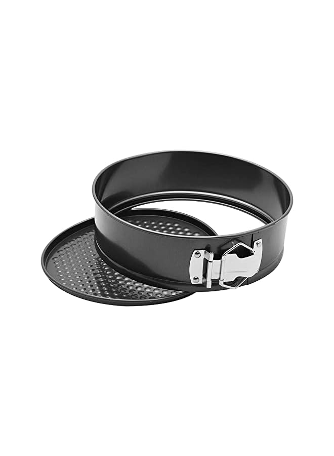 ECVV Round Cake Pan Springform Pan Pie Mold Bakeware Non stick, 24 Cm, 1PC (BLACK) - Image 3