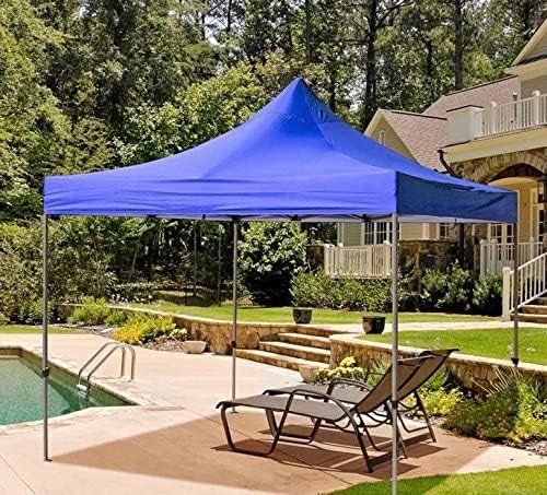 BRUSHFINCH 10X10 feet Heavy Duty Pop Up Foldable Canopy Tent with 4 Side Open Gazebo Tent for Outdoor GardenEvent Picnic Lawn Terrace Promotional Blue - Image 3