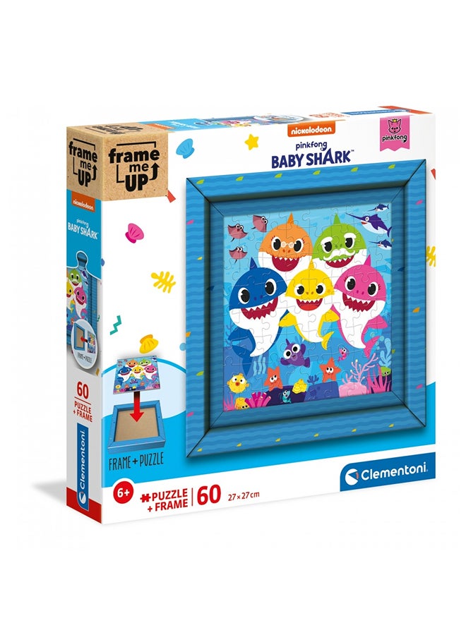 Clementoni Clementoni - Frame Me Up Baby Shark Puzzle 60 Pieces - 38807 