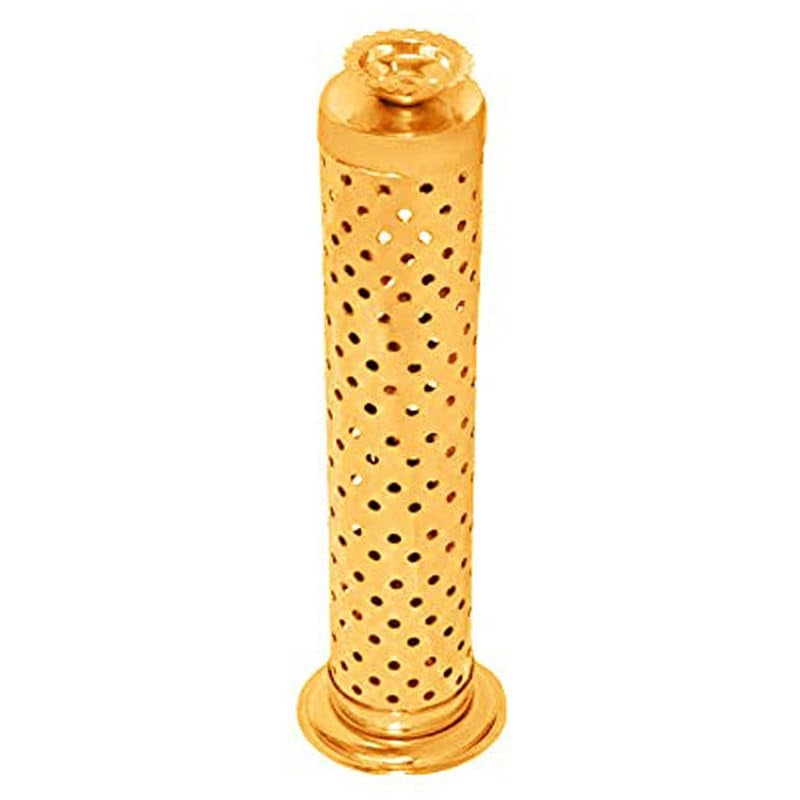 Mini House Mini House Stainless Steel Agarbatti Incense Stick Stand Holder with Ash Catcher Dhoop Holder on Top for Home Office Temple Made in India Pack of 1 Gold