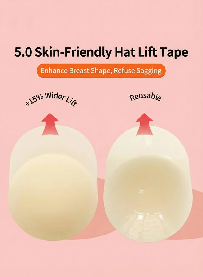 Take Two Breathable Silicone Stick-On Push Up Bra, 14 cm