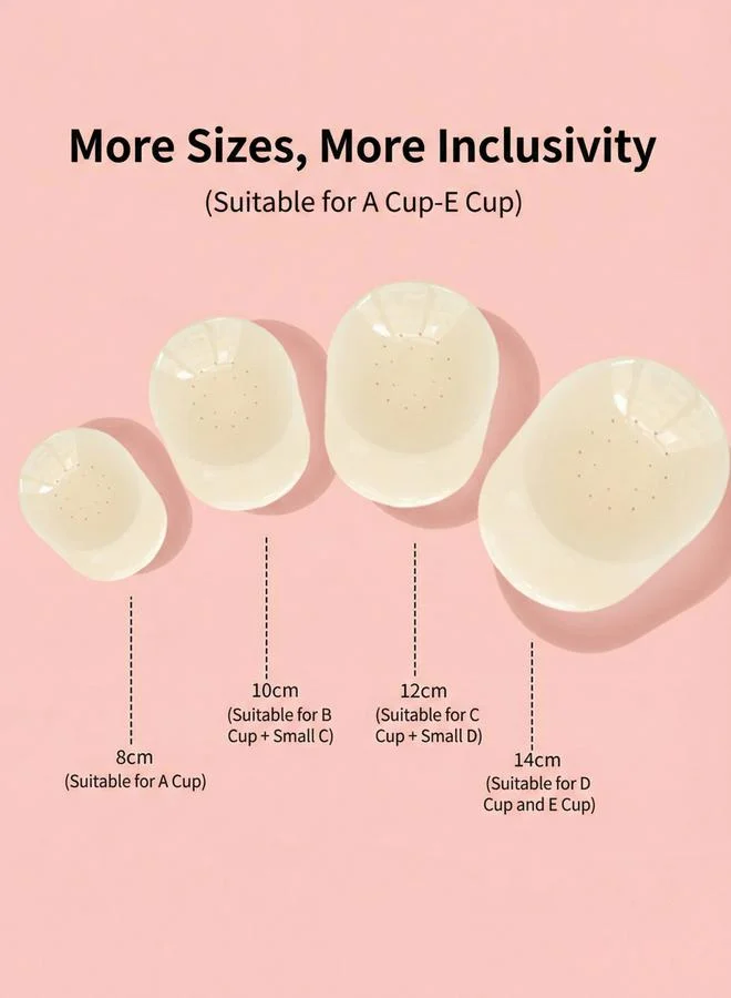 Take Two Breathable Silicone Stick-On Push Up Bra, 14 cm