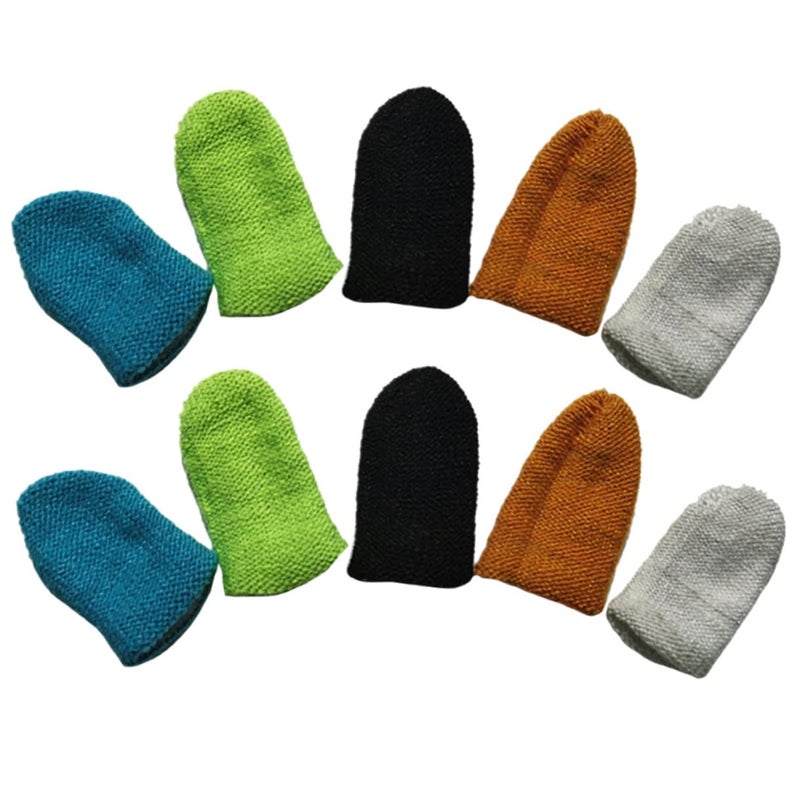 Anti Sweat Finger Sleeves 10pcs Anti Static Breathable Gaming Accessories Random Color - Image 2