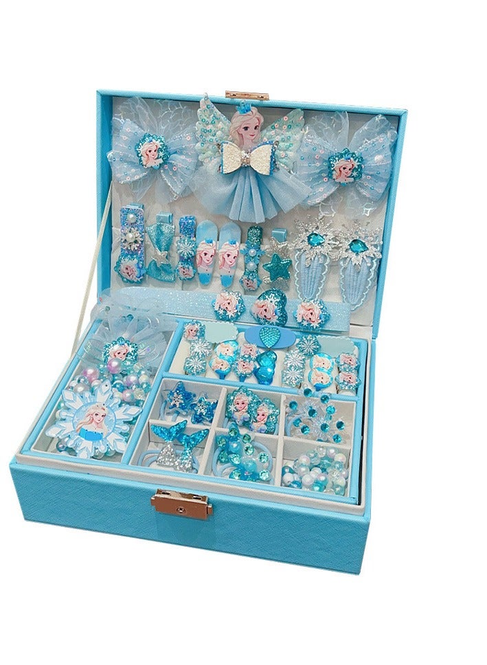 Princess Hair Accessories Gift Box Set, Girl's Exquisite Birthday Jewelry Box - Image 3