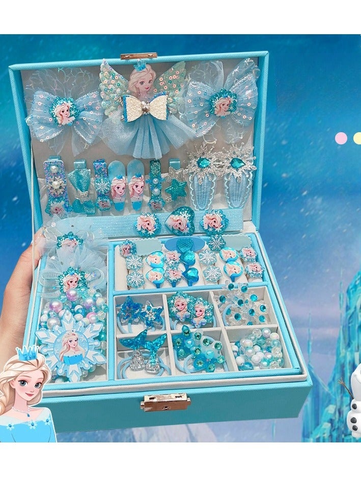 Princess Hair Accessories Gift Box Set, Girl's Exquisite Birthday Jewelry Box - Image 2