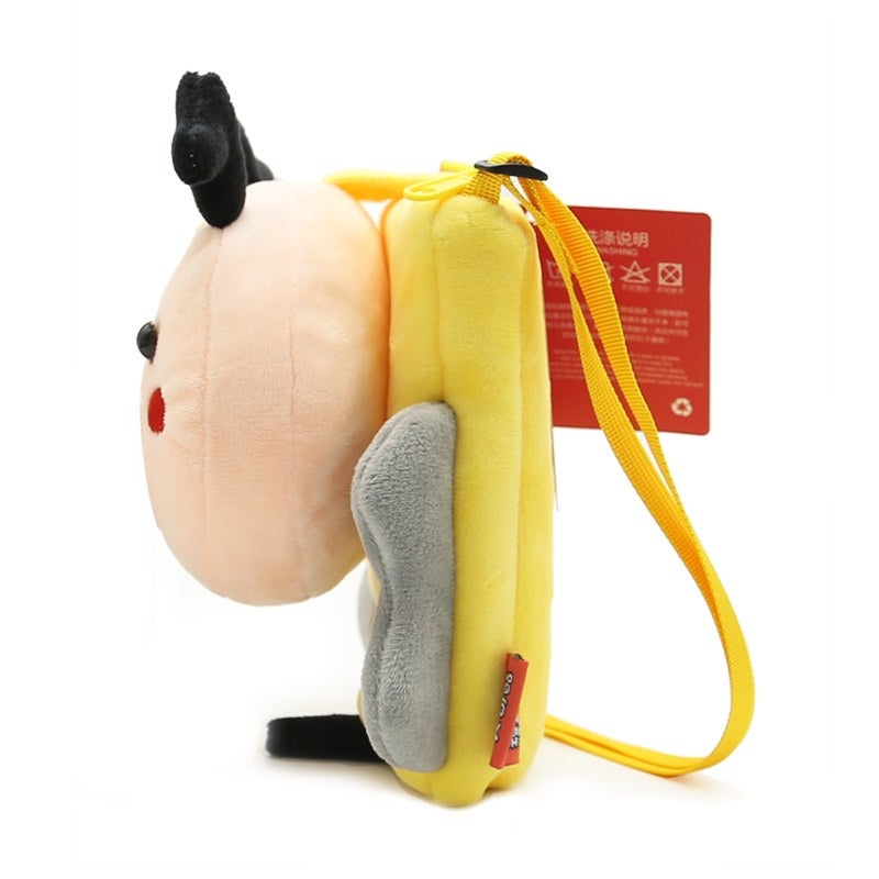 Plush Kids Crossbody Bag, Bee Animal Design, Soft Lightweight Shoulder Bag for Daily Outings - Image 3