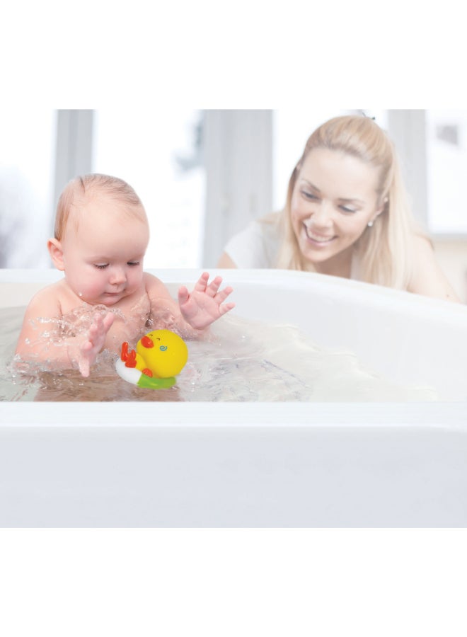 إنفانتينو Infantino Bath Duck Squirt & Temperature Tester 0M+ Baby Bath Toy with Heat Sensor - Image 5