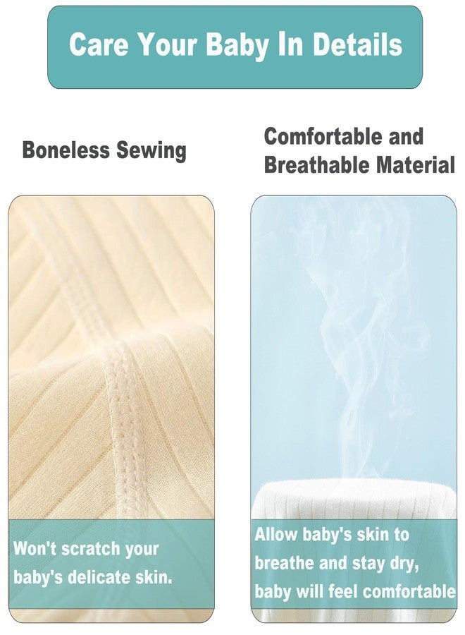 KeCool Baby Newborn Romper Clothes, 100% Cotton Soft Cute Bear Baby Clothes Romper Long Sleeve Newborn Infant Bodysuit Jumpsuit Unisex for Boys Girls (Beige, 0-3 Months) - Image 5