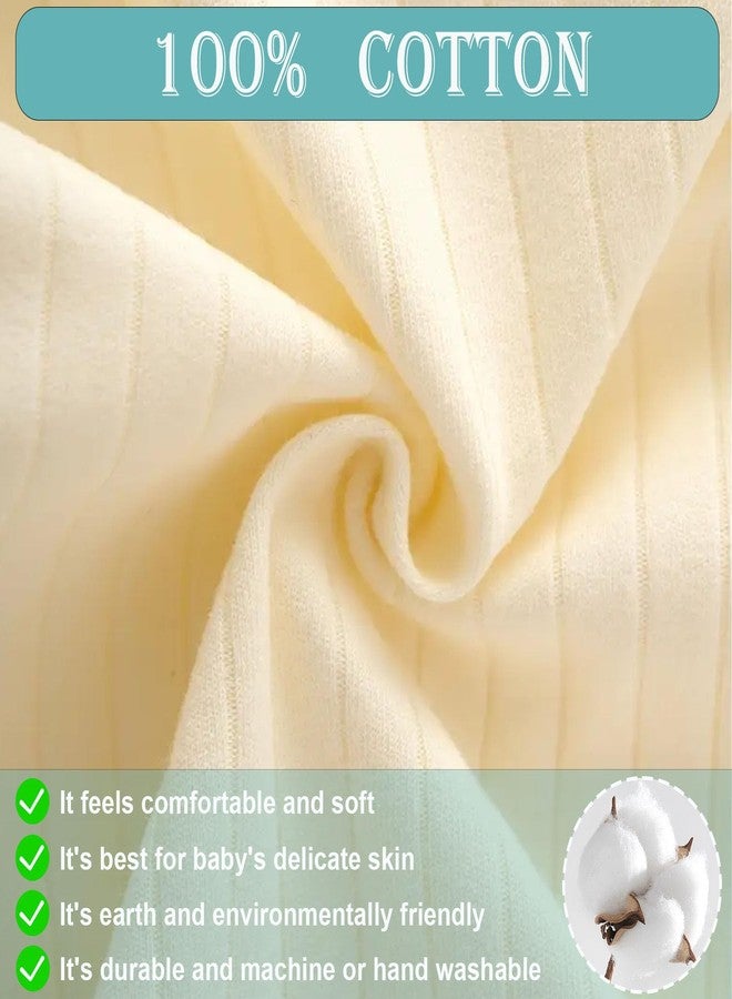 KeCool Baby Newborn Romper Clothes, 100% Cotton Soft Cute Bear Baby Clothes Romper Long Sleeve Newborn Infant Bodysuit Jumpsuit Unisex for Boys Girls (Beige, 0-3 Months) - Image 2