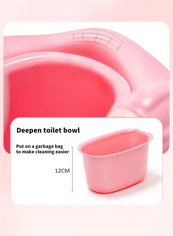 DOOKOO Baby Potty Toilet Potty Training Seat with Handles Toddler Kids Potty Chair with High Back Support Lid Potty Pot Portable Children Travel Potty Toilet for Indoor and Outdoor - Image 4