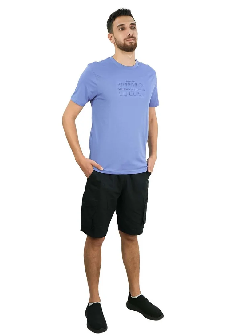 GIORDANO  Men's World Without Strangers Print Tee - Slim Fit, Crew Neck, Cotton for Men | Best Price UAE