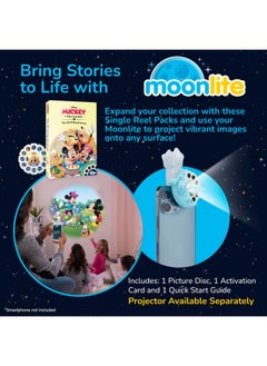 Moonlite Storytime Mickey And Friends The Birthday Surprise Storybook Reel, A Magical Way To Read Together, Digital Story For Projector, Fun Sound Effects, Learning Gift For Kids Age 1 Year And Up  - Image 2