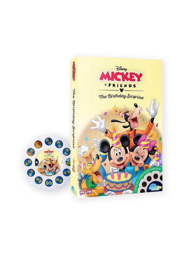Moonlite Storytime Mickey And Friends The Birthday Surprise Storybook Reel, A Magical Way To Read Together, Digital Story For Projector, Fun Sound Effects, Learning Gift For Kids Age 1 Year And Up - Image 1