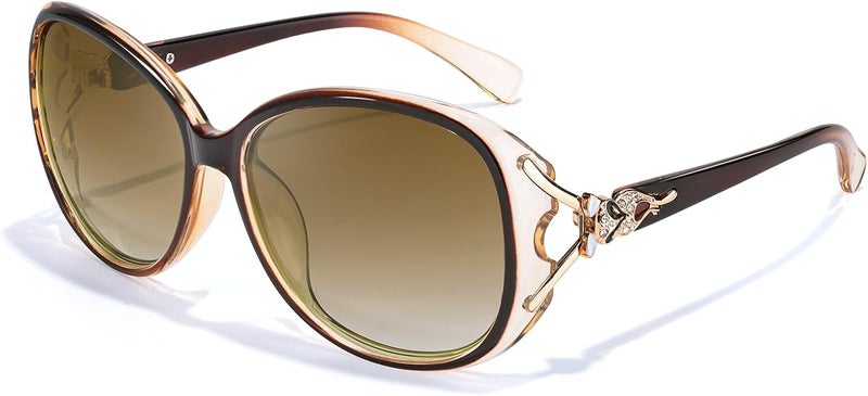 FIMILU Sunglasses for Women Trendy Polarized Sunglasses Oversized Big Sun Glasses Ladies Shades UV Protection | Fits Over Glasses ≤5.4"x1.65". Side Shields Block Sun & Wind. Weighs Only 1.1 oz—Light enough for All-day Comfortable Driving - Image 1