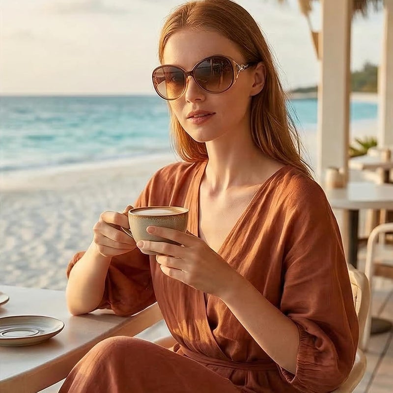 FIMILU Sunglasses for Women Trendy Polarized Sunglasses Oversized Big Sun Glasses Ladies Shades UV Protection | Fits Over Glasses ≤5.4"x1.65". Side Shields Block Sun & Wind. Weighs Only 1.1 oz—Light enough for All-day Comfortable Driving - Image 2