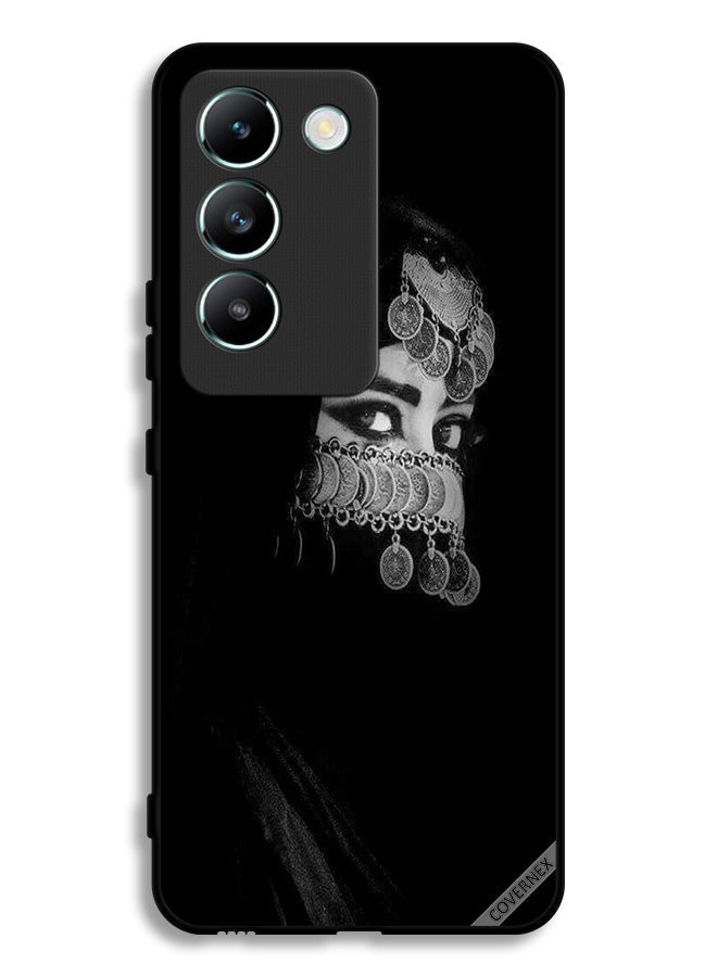 Covernex Vivo V30 Lite 4G Protective Case Cover Beautiful Eyes Girl Having Face Jewellery - Image 1