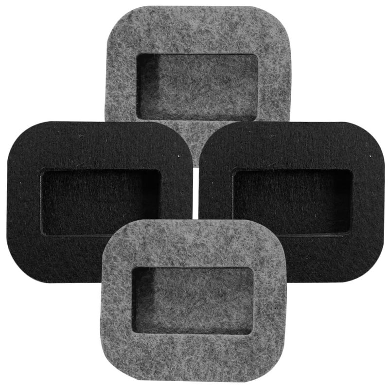 8Pcs Non Slip Felt Chair Caster Cups Furniture Floor Protectors For Hardwood Floors - Image 2