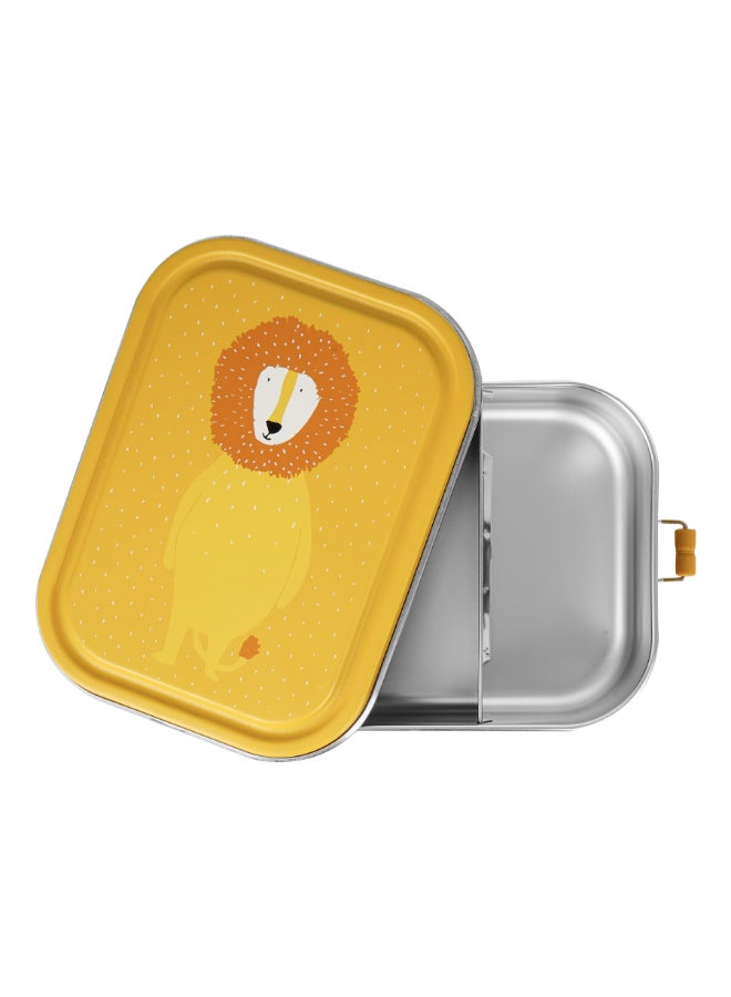 Trixie Stainless Steel Lunch Box Large - 2-Compartment - Mr. Lion - Image 3