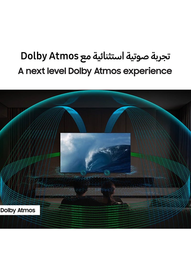 Samsung 65 Inch Neo QLED TV, QN80F, 4K, Mini LED, NQ4 AI Gen2 Processor, Quantum Matrix Technology Core, 4K AI Upscaling, Dolby Atmos,  Vision AI Smart TV, QA65QN80FAUXZN (2025 - UAE Version) QN80F TITAN BLACK - Image 5