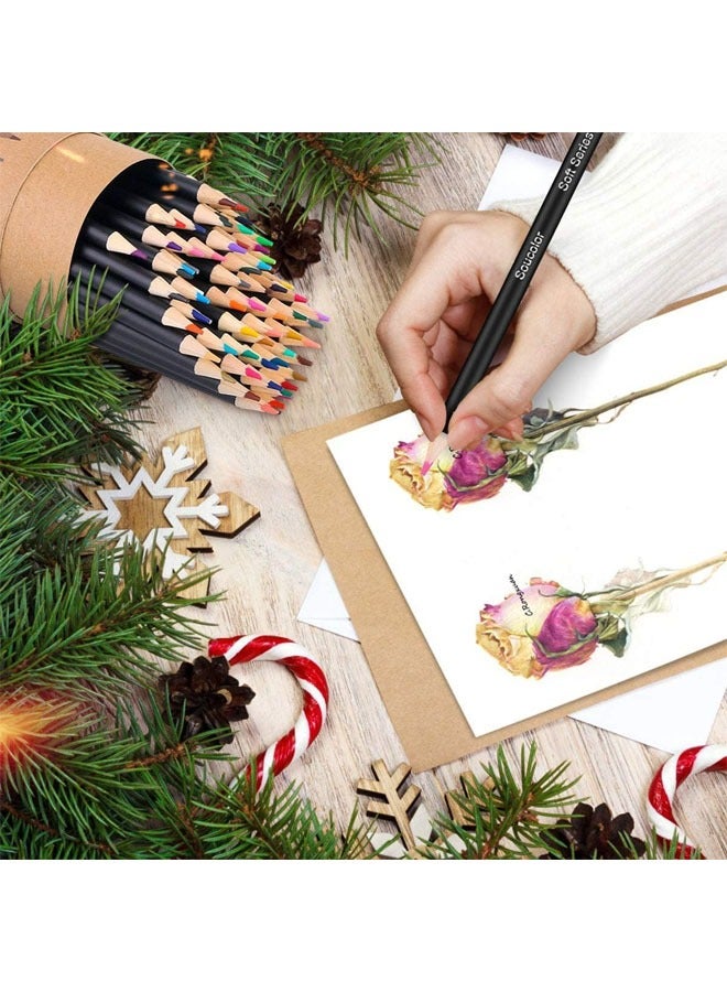 72 Colored Pencil Set，3.3mm Rich Pigment Soft Core，72-Color Artist and  kids Sketching Drawing Pencils Art Craft Supplies, Gift for Adults Kids Beginners - Image 5