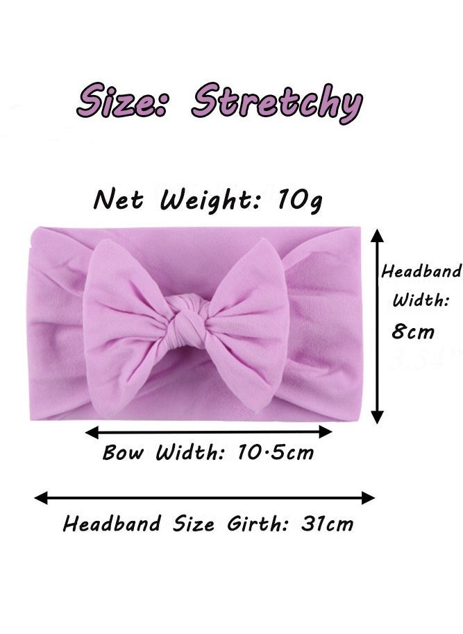 شاربدو 8 قطع عقال للبنات ، عقال ناعم ناعم من النايلون المطاطي مع عقدة للفتيات الصغار - Image 2