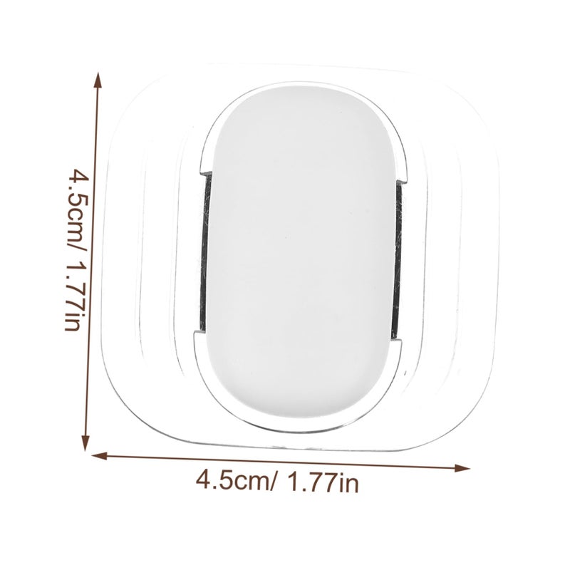3Pcs White Door Stopper Wall Protector For Door Handles Easy Peel Stick Noise Reduction Furniture Bumper - Image 3