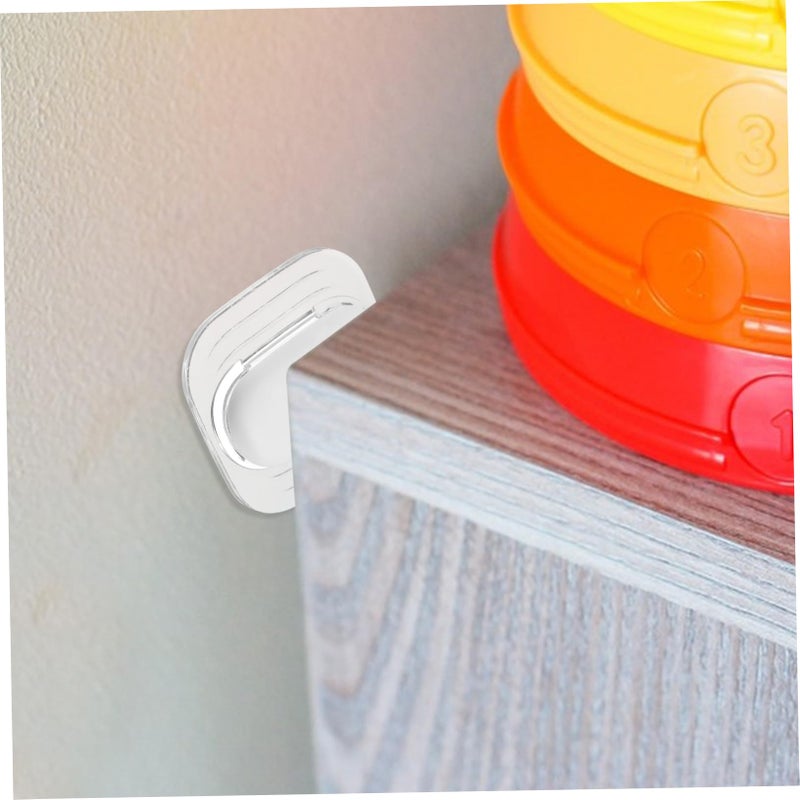 3Pcs White Door Stopper Wall Protector For Door Handles Easy Peel Stick Noise Reduction Furniture Bumper - Image 5