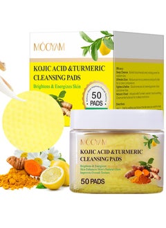 Kojic Acid and Turmeric Pads,Turmeric kojic Acid Pads for Face, Turmeric and Kojic Acid Cleansing Pads,Turmeric Cleansing Pads for Dark Spots, Exfoliating, Acne Scars (50 PCS) - pzsku/Z8BAB0EF5AA12D5AFADA2Z/45/_/1727604453/fcc8587f-93bb-43f1-87c2-8d560e31a56a