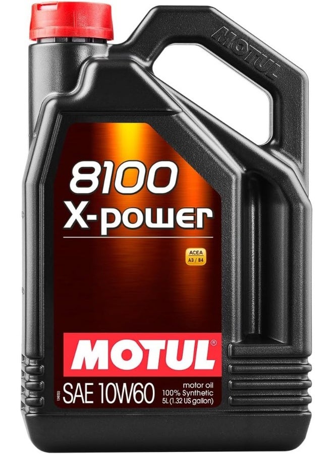 Motul 8100 X-Power 10W60 Motor Oil - 5 Liters - Image 2