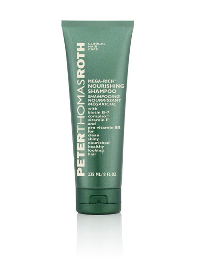 PETER THOMAS ROTH Peter Thomas Roth | Mega-Rich Nourishing Shampoo | Biotin B-7 Complex Shampoo for Clean, Shiny, Healthier-Looking Hair, 8 Fl Oz (Pack of 1) 