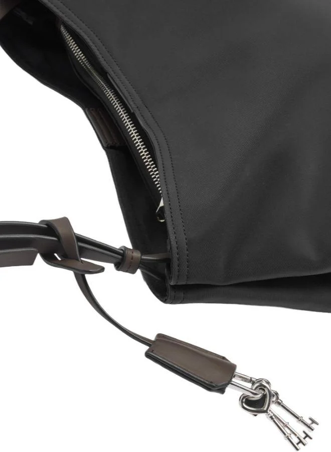 PARFOIS Nylon Effect Shopper Bag With Pendant
