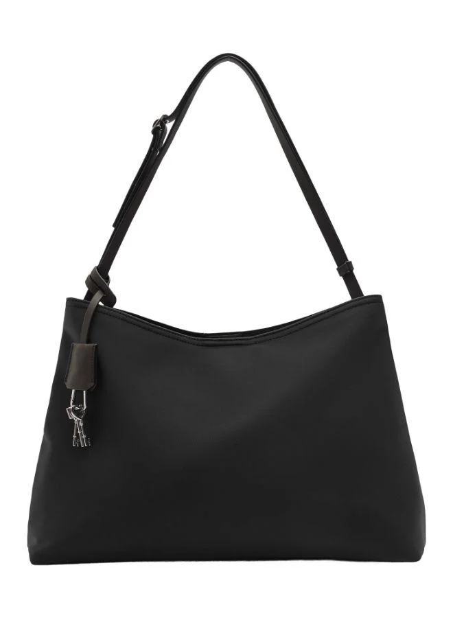 PARFOIS Nylon Effect Shopper Bag With Pendant