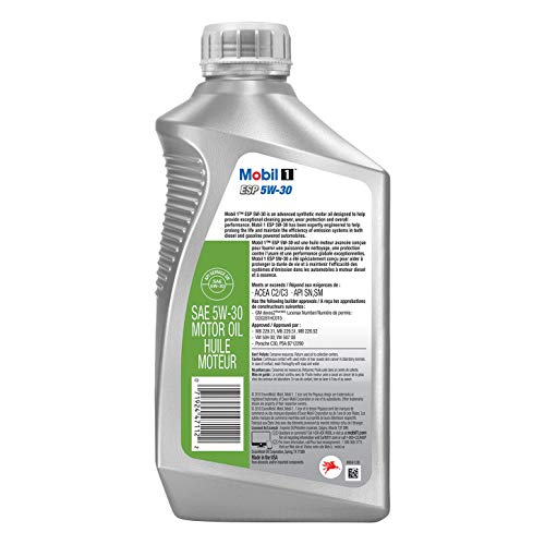 Mobil 1 124044 ESP Formula Engine Oil 5W30 1 Quart Bottles Set of 6 - Image 3