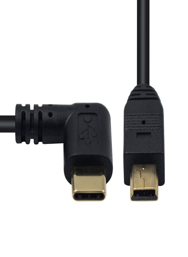 Duttek كابل دوتيك ميني USB إلى USB C، كابل محول USB C بزاوية صحيحة إلى ميني USB ذكر إلى ذكر لكاميرا رقمية والمزيد 10 بوصة/26 سم - Image 3