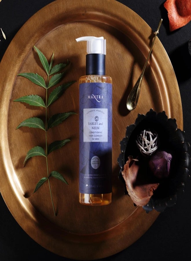 Mantra Herbal Barley and Neem Conditioning Hair Cleanser For Men - 250 ml | Smoothens Hair Follicles & Soothe the Scalp | Reduce Irritation | Remove Dandruff - Image 5