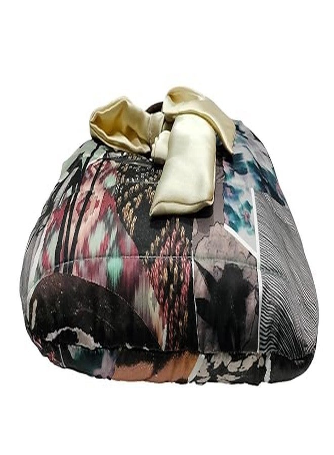 athizay Top Handle Handbags for Women Handcrafted Self Design silk feel Fabric Stylish Bags (Multi-color) - Image 5