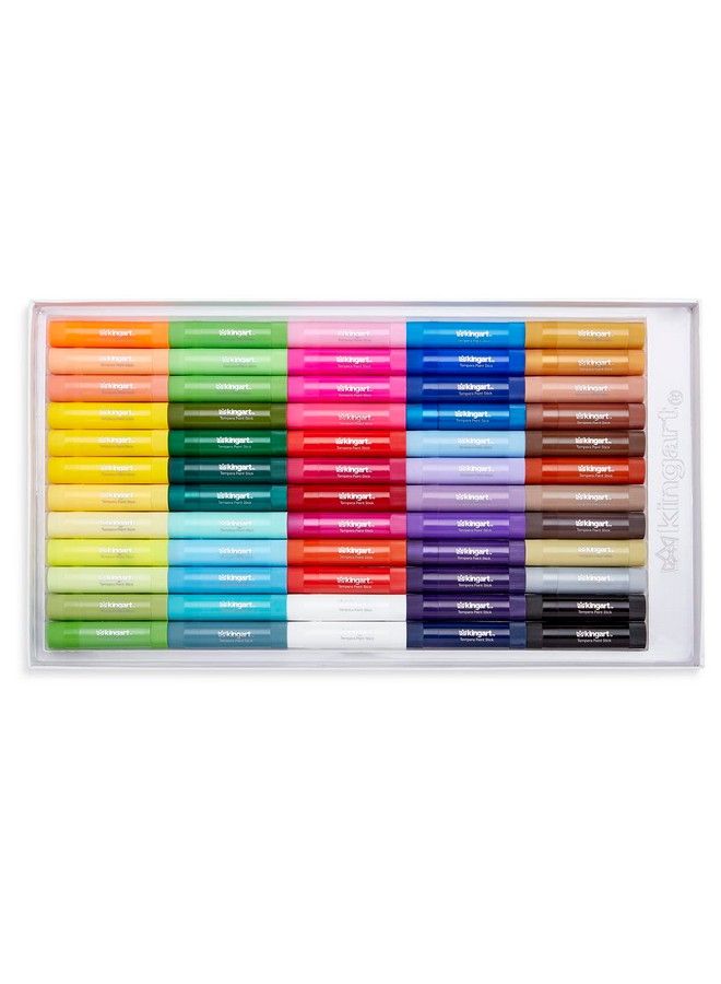 KINGART Tempera Paint Sticks Vibrant Colors Solid Tempera Paint For Kids Super Quick Drying Works Great On Paper Wood Glass Ceramic Canvas (60) - Image 4