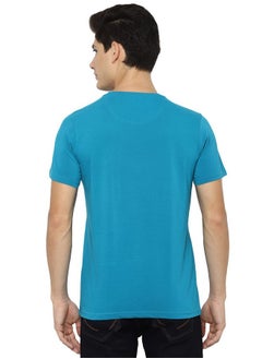 ألين سولي تي شيرت ألين سولي رجالي سادة بقصّة عادية (Askcqrgf471321_Teal_M)  - Image 3