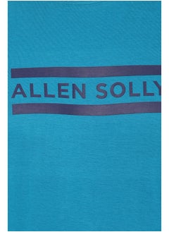 ألين سولي تي شيرت ألين سولي رجالي سادة بقصّة عادية (Askcqrgf471321_Teal_M)  - Image 4