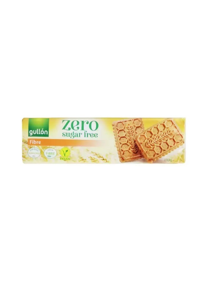 Gullon Zero Sugar Free Biscuits Fibre Cookies- 170gms - Image 1