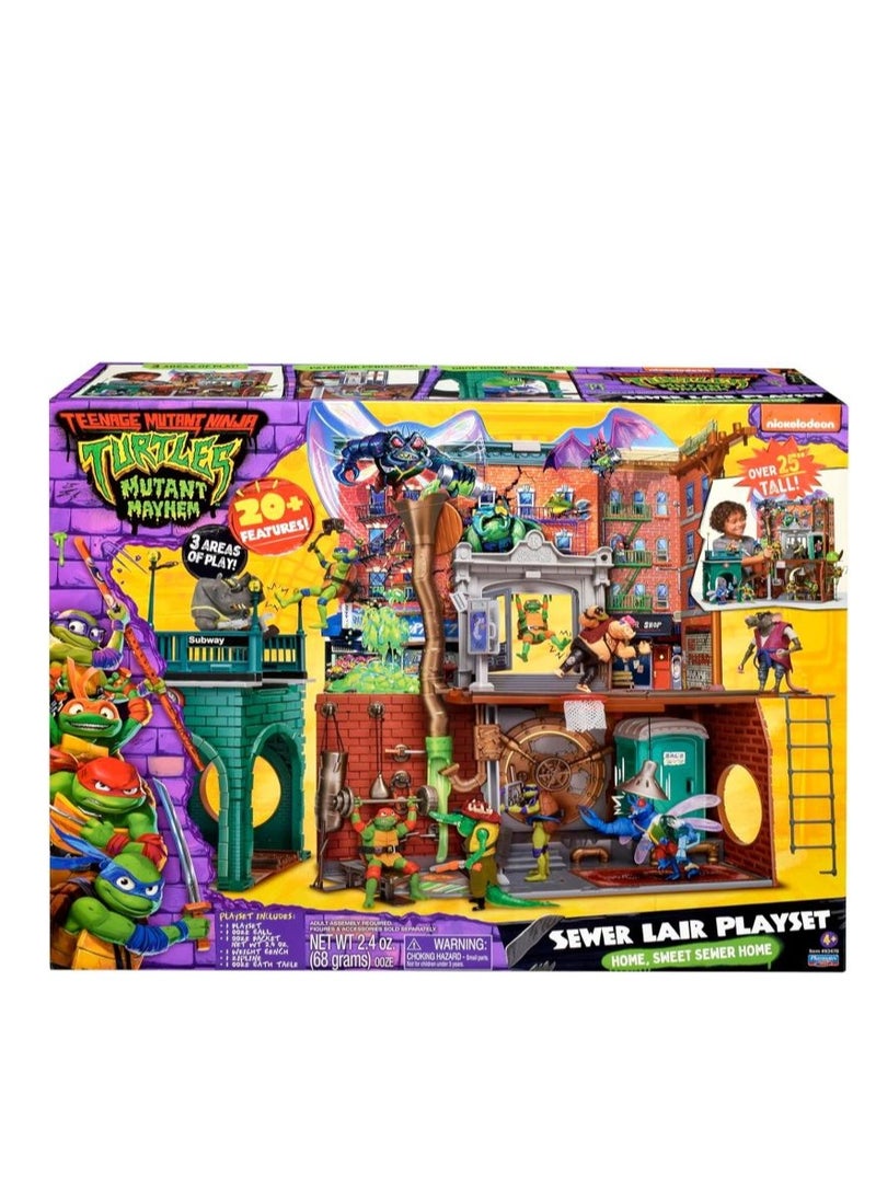 Teenage Mutant Ninja Turtles - Mutant Mayhem | Sewer Lair Playset | Playmates Toys - Image 1