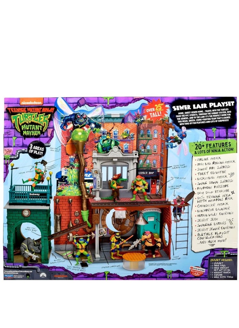 Teenage Mutant Ninja Turtles - Mutant Mayhem | Sewer Lair Playset | Playmates Toys - Image 1