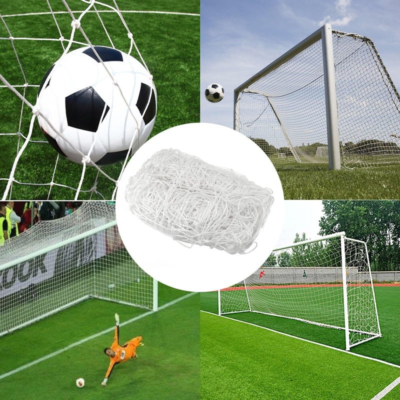 NKTM شبكة كرة القدم 12x6 قدم، حجم قياسي لملاعب المباريات والتدريب، تركيب سهل وحماية شاملة (شبكات فقط) - Image 5